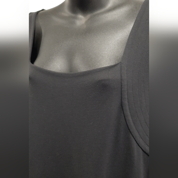 Talbots Woman's XL Classic Simple Elegant Black Dress Long Sleeve Stretch Fabric - Picture 2 of 9